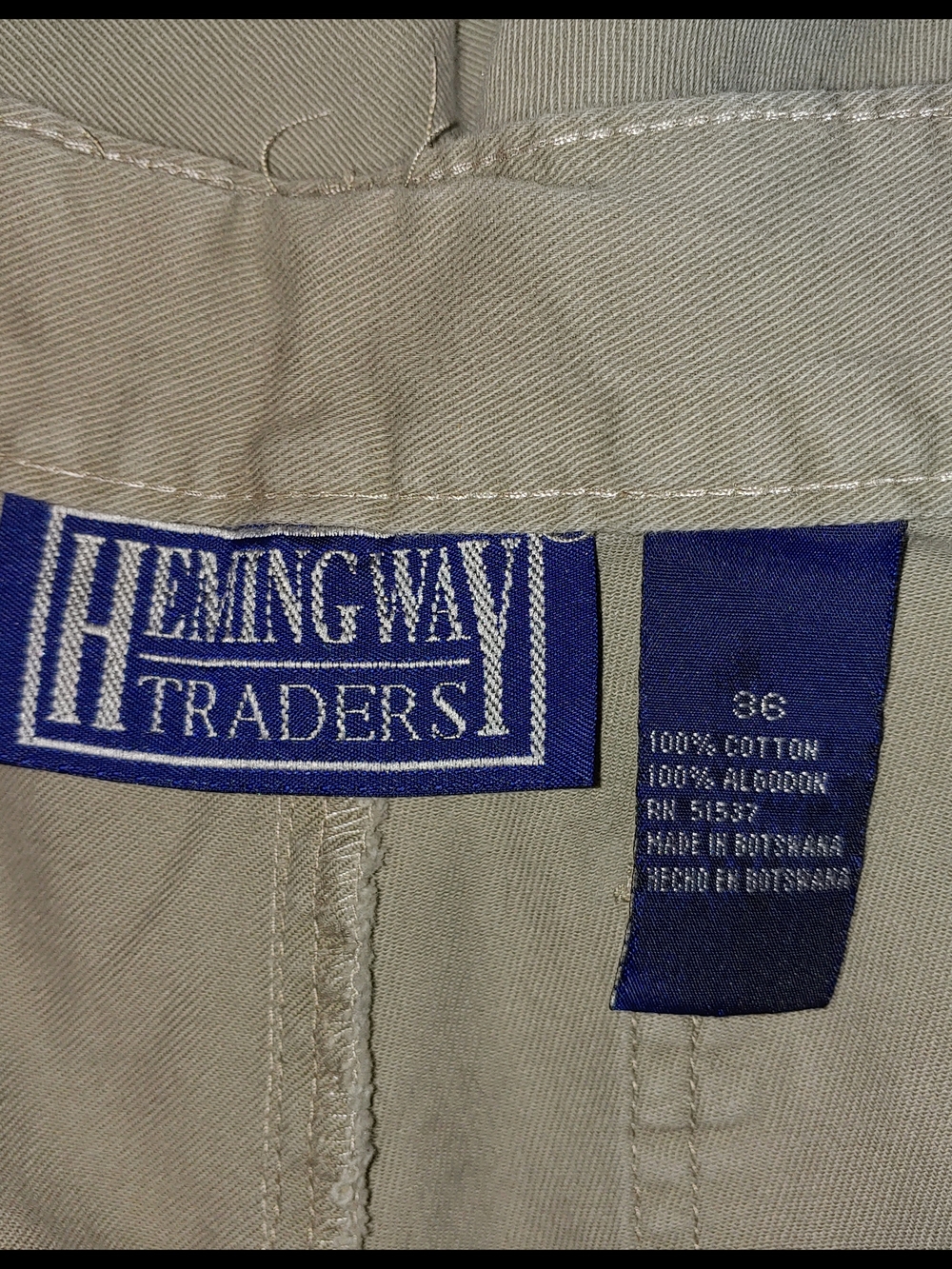Men's Cargo Shorts in Khaki - Classic Utility Style - Picture 4 of 5